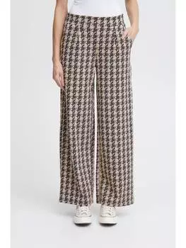 Тканевые брюки ICHI, коричневый