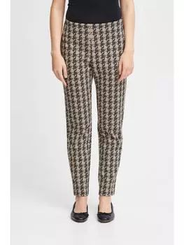 Тканевые брюки ICHI, коричневый