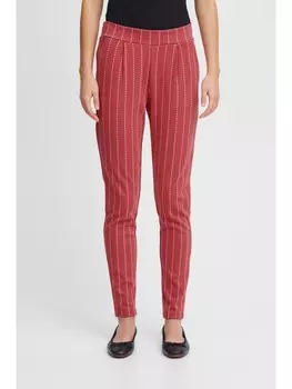 Тканевые брюки ICHI, красный