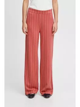 Тканевые брюки ICHI, красный