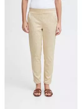 Тканевые брюки ICHI, натуральный