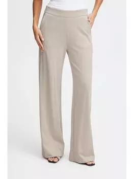 Тканевые брюки ICHI, натуральный