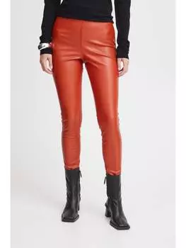 Тканевые брюки ICHI, оранжевый