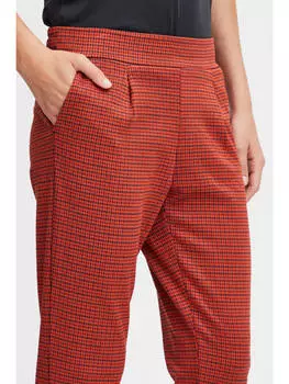 Тканевые брюки ICHI, оранжевый