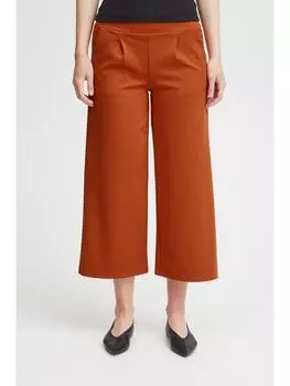 Тканевые брюки ICHI, оранжевый