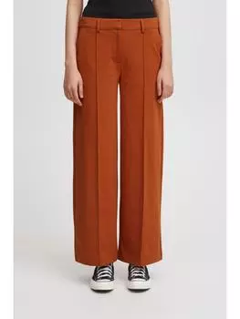 Тканевые брюки ICHI, оранжевый
