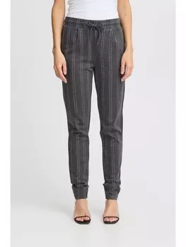 Тканевые брюки ICHI, серый