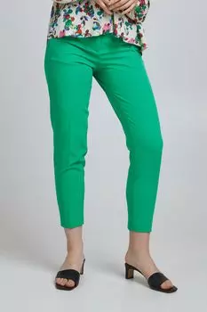 Тканевые брюки ICHI Stoff, зеленый