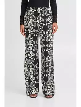 Тканевые брюки ICHI Stoffhose, черный