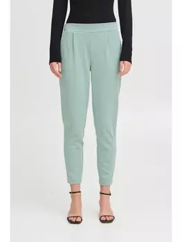 Тканевые брюки ICHI Stoffhose, зеленый