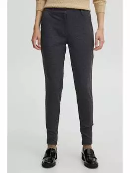 Тканевые брюки ICHI, темно-серый