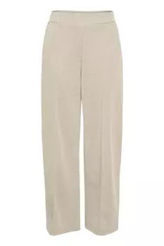 Тканевые брюки ICHI Wide leg Pants Kate, бежевый