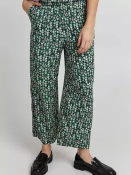 Тканевые брюки Ichi, зеленый