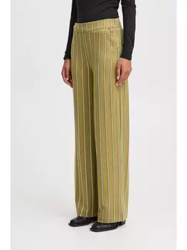 Тканевые брюки ICHI, зеленый