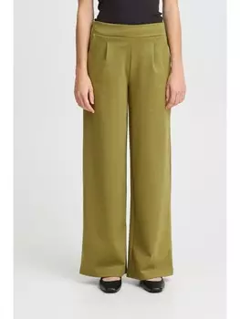 Тканевые брюки ICHI, зеленый