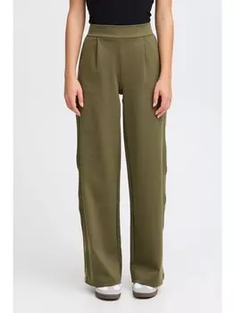 Тканевые брюки ICHI, зеленый