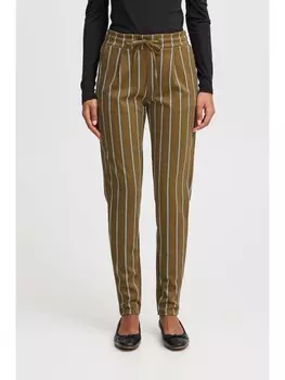 Тканевые брюки ICHI, зеленый