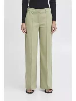 Тканевые брюки ICHI, зеленый