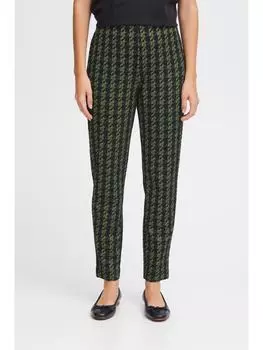 Тканевые брюки ICHI, зеленый