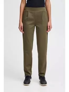 Тканевые брюки ICHI, зеленый