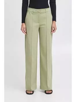 Тканевые брюки ICHI, зеленый