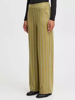 Тканевые брюки ихрути широкие па15 Ichi, зеленый