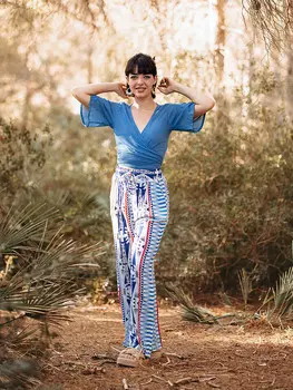 Тканевые брюки Isla Bonita by SIGRIS, цвет wei/blau