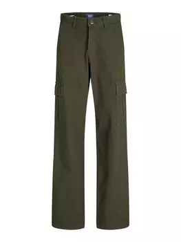 Тканевые брюки Jack & Jones Junior Loose fit Pants, зеленый