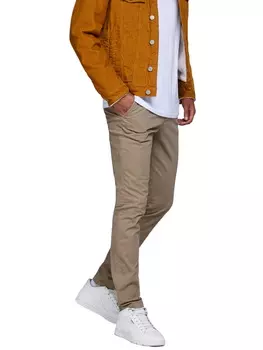 Тканевые брюки Jack & Jones Stoff/Chino JPSTMARCO JJBOWIE slim, бежевый