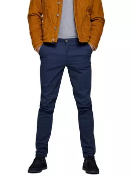 Тканевые брюки Jack & Jones Stoff/Chino MARCO BOWIE slim, синий