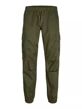 Тканевые брюки JACK & JONES Tapered Pants JPSTKANE JJROUPE, оливковый