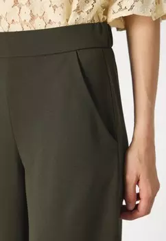 Тканевые брюки JDYTANJA WIDE FIT FLOWY PANT JDY, темно-зеленый
