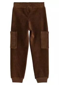 Тканевые брюки JOGGERS Lindex, темно-коричневый