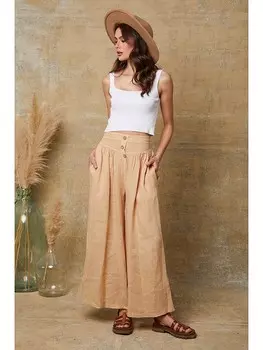 Тканевые брюки Josfine, бежевый