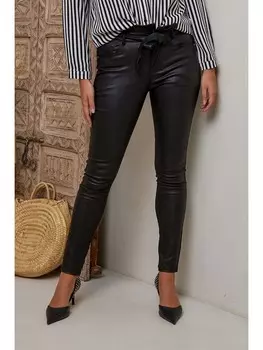 Тканевые брюки Josfine Kunstlederhose Xana, черный