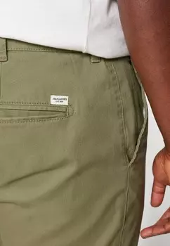 Тканевые брюки JPSTMARCO JJDAVE Jack & Jones, пестрая оливковая