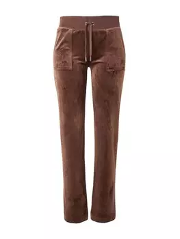 Тканевые брюки Juicy Couture Regular Pants Del Ray, коричневый