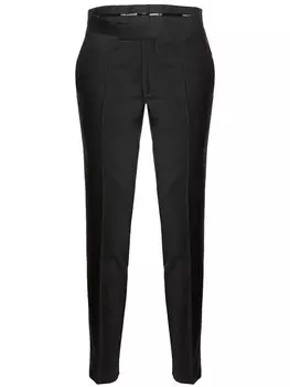 Тканевые брюки Karl Lagerfeld Regular Pleat-Front Pants Sheen, черный