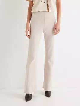 Тканевые брюки Koton Flared Pants, бежевый