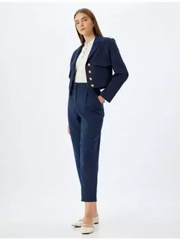 Тканевые брюки KOTON Hose, цвет Marineblau