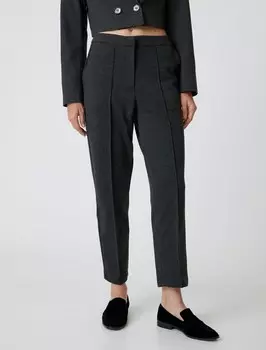 Тканевые брюки Koton Regular Pants, антрацит