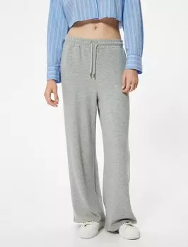 Тканевые брюки Koton Wide leg Pants, серый