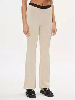 Тканевые брюки кроя bootcut Liu Jo, бежевый