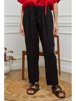 Тканевые брюки La Compagnie Du Lin Ferria, черный