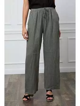 Тканевые брюки La Compagnie Du Lin, хаки