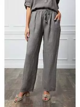 Тканевые брюки La Compagnie Du Lin, серый