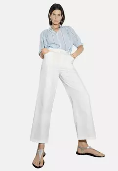 Тканевые брюки LACE-UP DETAIL WIDE LEG Marks & Spencer, кремовый