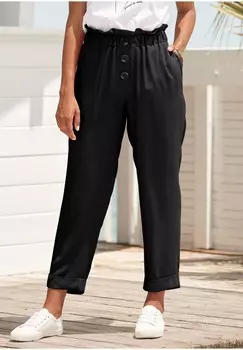 Тканевые брюки LASCANA, черный