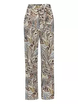 Тканевые брюки LASCANA, цвет creme-khaki-hellblau-braun bedruckt