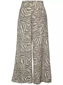 Тканевые брюки LASCANA, цвет khaki-beige bedruckt